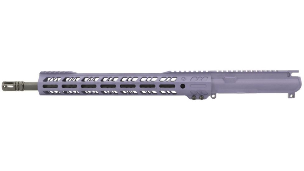 Grid Defense Complete Upper Receiver, 9mm 9x19 Para, 16 inch, 4150 Light HBAR Barrel, 1-10 Twist, 14 inch M-LOK Rail, A2 Flash Hider, Tactical Grape, GD16E14GFR9MMGRP