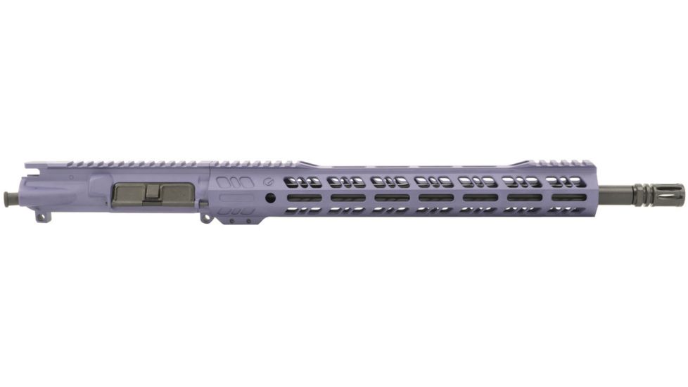 Grid Defense Complete Upper Receiver, 9mm 9x19 Para, 16 inch, 4150 Light HBAR Barrel, 1-10 Twist, 14 inch M-LOK Rail, A2 Flash Hider, Tactical Grape, GD16E14GFR9MMGRP