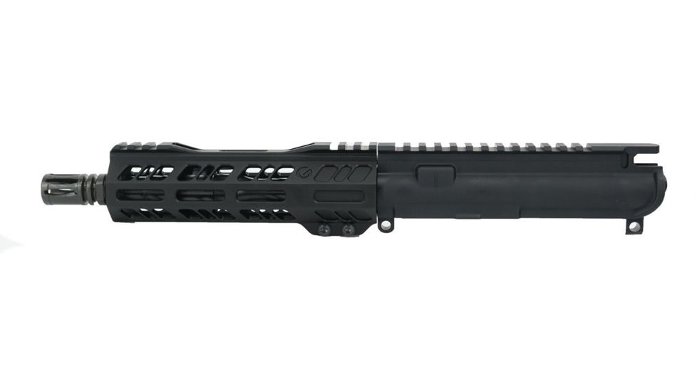 Grid Defense Complete Upper Receiver, 9mm 9x19 Para, 7.5 inch, 4150 Light HBAR Barrel, 1-10 Twist, 7 inch Octagon M-LOK Rail, A2 Flash Hider, Black, GD75E7GDR9MMBLK