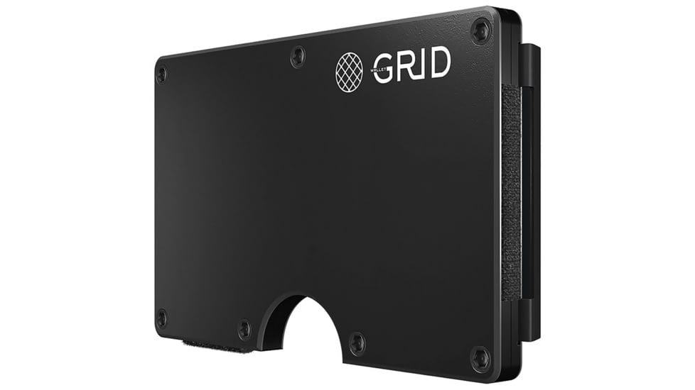 Grid Wallet Gunmetal Aluminum Wallet