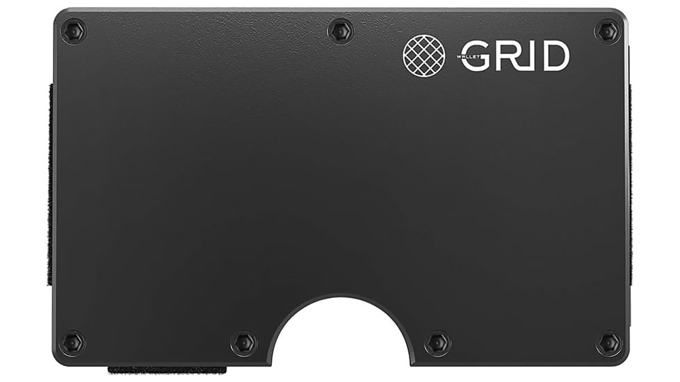 Grid Wallet Gunmetal Aluminum Wallet