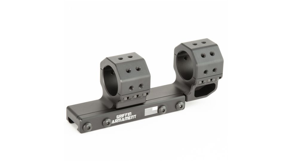 Griffin Armament Cantilever SPRM, 34mm, 1.335in height 15MOA PMII Comp, Black, SMC1.335H34MM