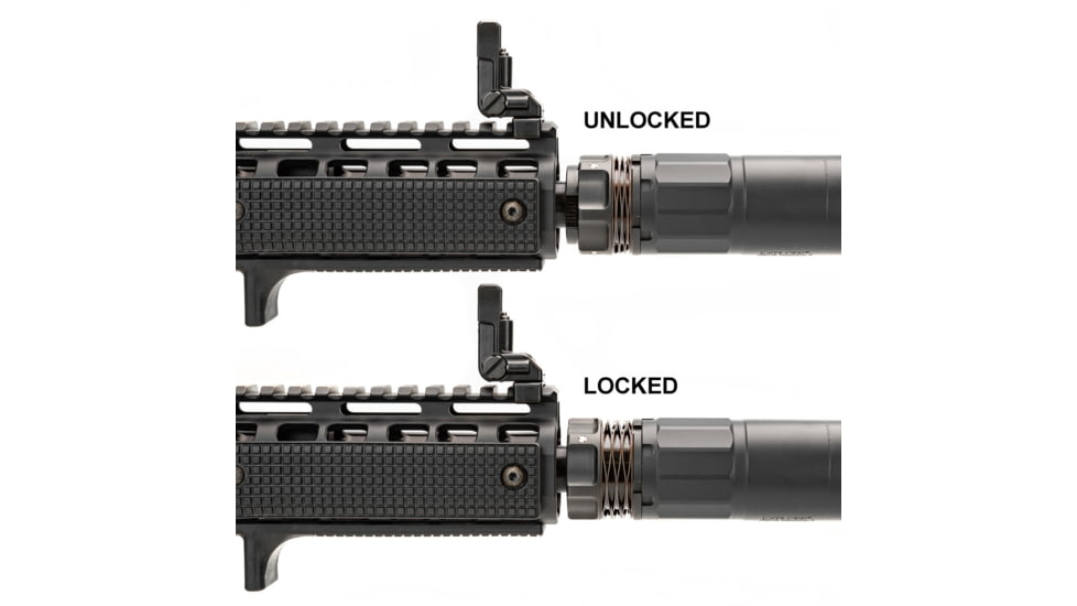 Griffin Armament Dual-Lok EZ-Brake Muzzle Brake, .30 Caliber, M13x0.75, Black Nitride, DLEZM13X75