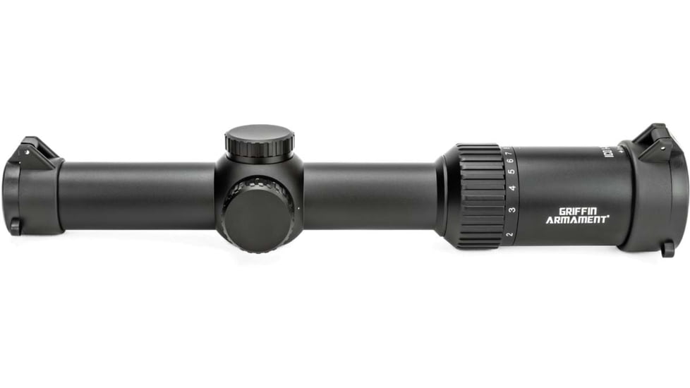 Griffin Armament ICO 1-8x28 Rifle Scope, First Focal Plane, MIL, Green, Black, 1-8ICO-CORG