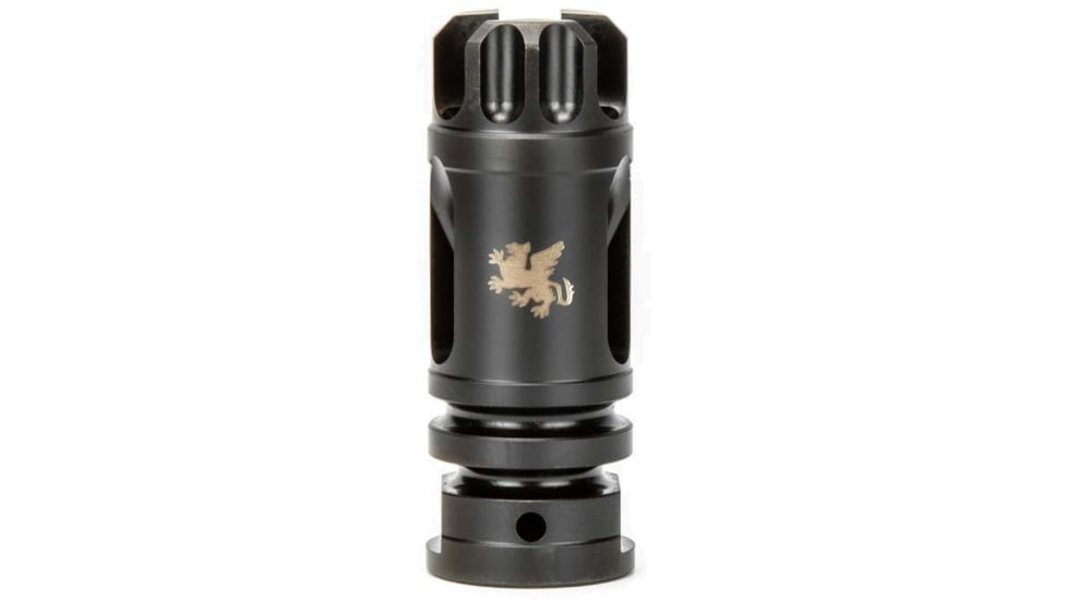 Griffin Armament M4SD Flash Comp, .22 Caliber, 1/2x28, Black, XHP556FC