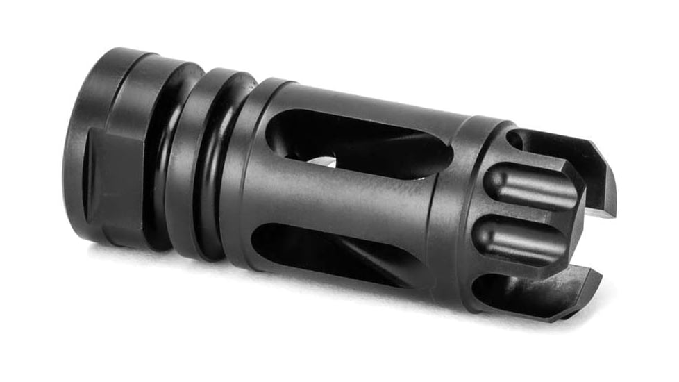 Griffin Armament M4SD Flash Comp, .22 Caliber, 1/2x28, Black, XHP556FC