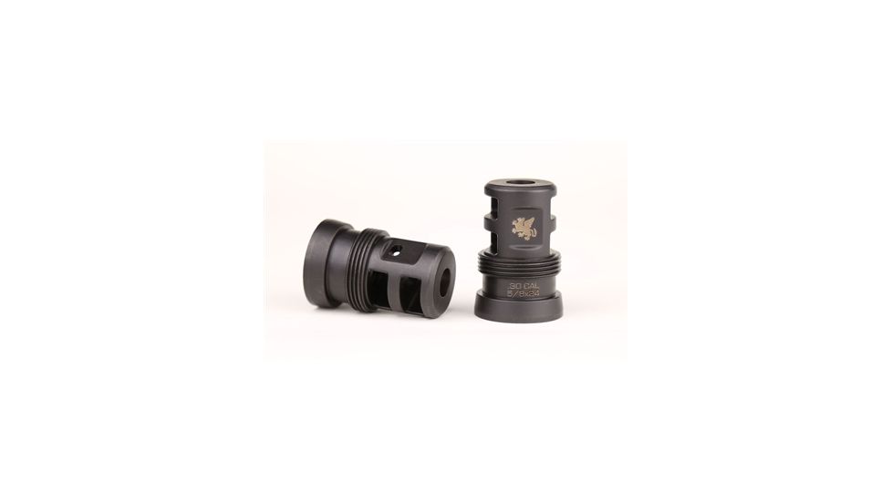 Griffin Armament Paladin 2-Port Brake, Taper Mount, 5/8x24 Thread, .300, Black TMPB5824