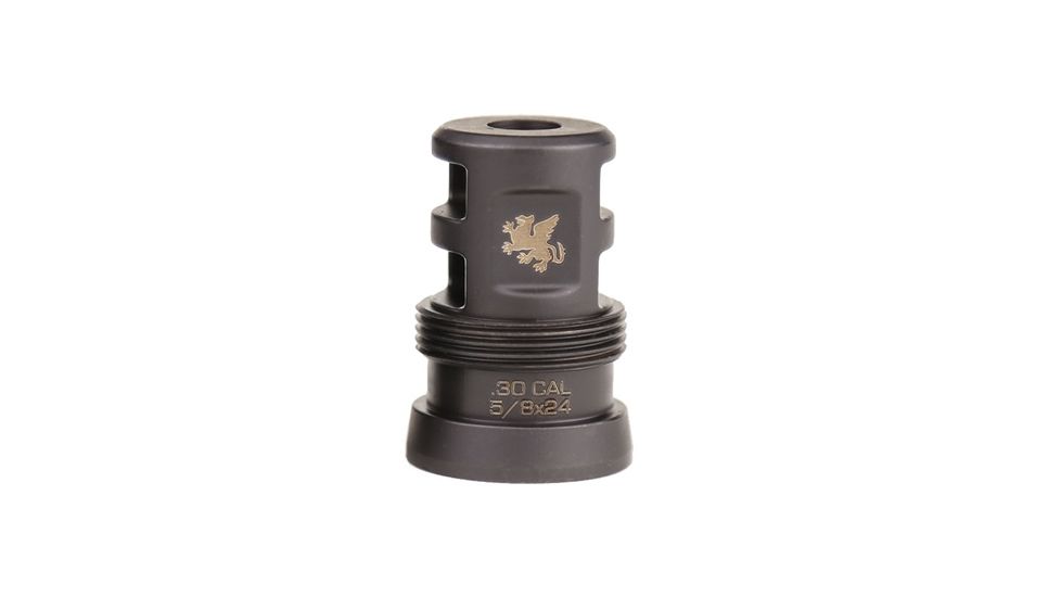 Griffin Armament Paladin 2-Port Brake, Taper Mount, 5/8x24 Thread, .300, Black TMPB5824