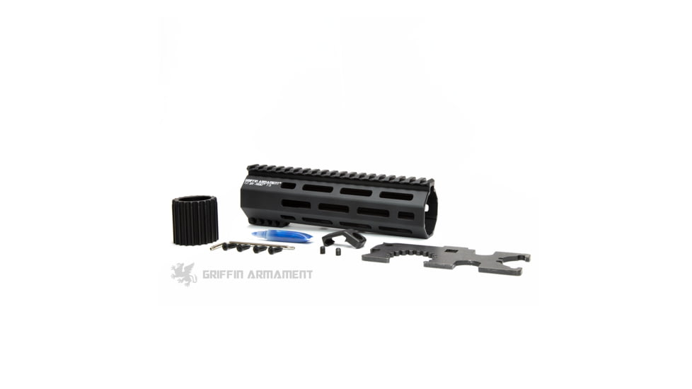 Griffin Armament SR-Rigid M-Lok Rail, 7.5in, Black, Large, LPRSR75