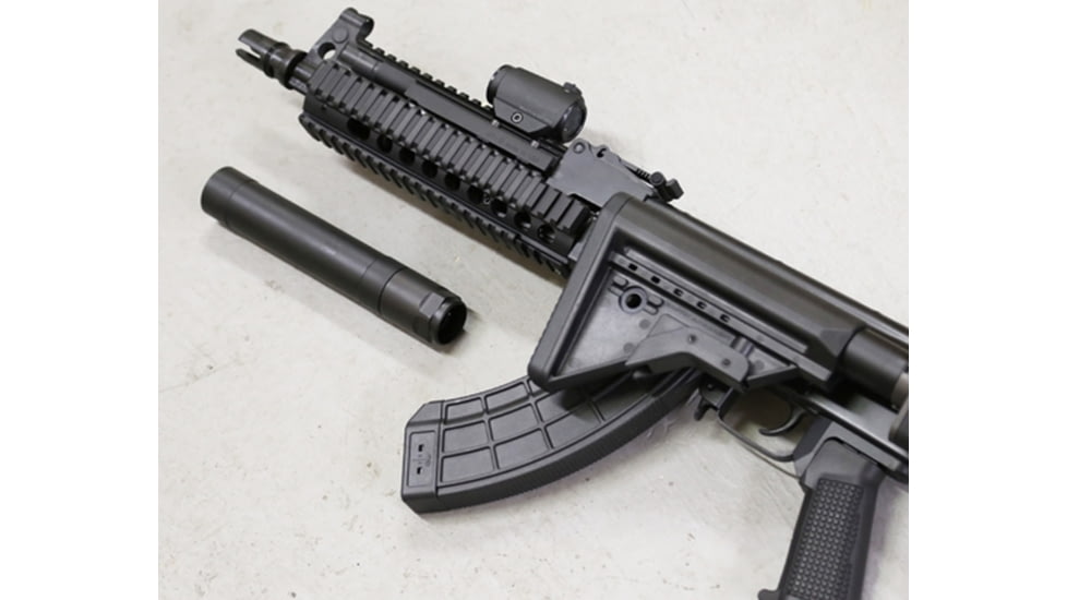 Griffin Armament Taper Mount Minimalist Barrel Flash Hider 9mm 1/2x28, Black, TMMFH91228