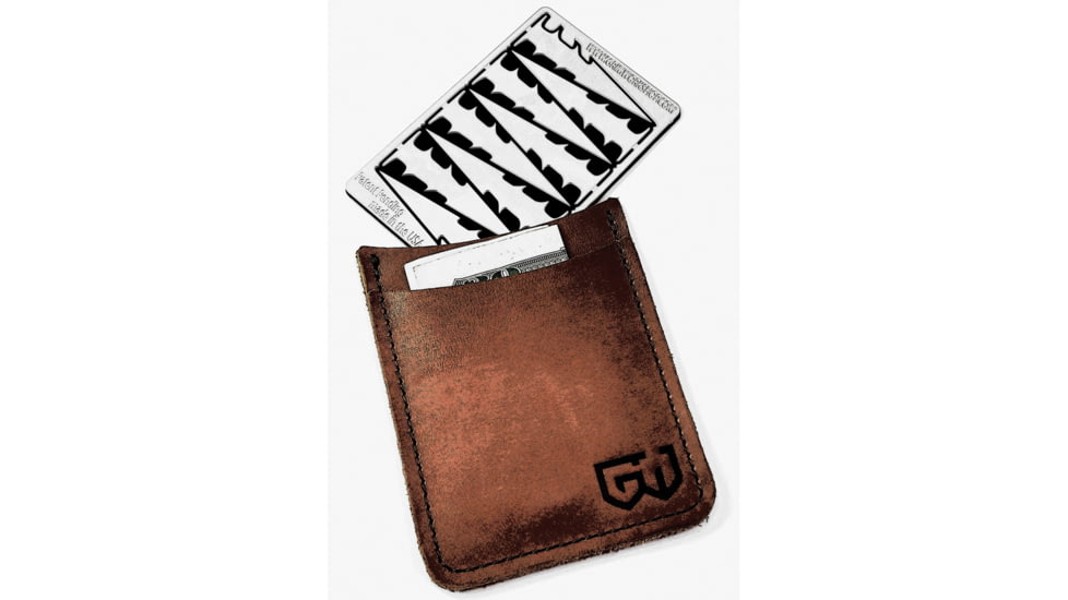 Grim Workshop Arrowhead Survival Card, Surgical Grade Stainless Construction, 3.38in x 2.13in x 0.25in, GWARROCRD