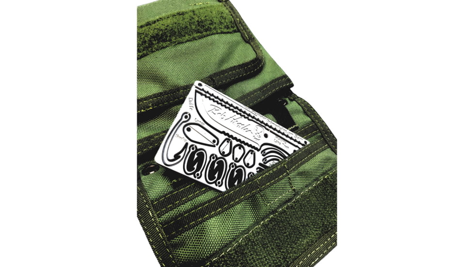 Grim Workshop Bob Hansler Survival Card, Surgical Grade Stainless Construction, 3.38in x 2.13in x 0.25in, GWBOBSIGCRD