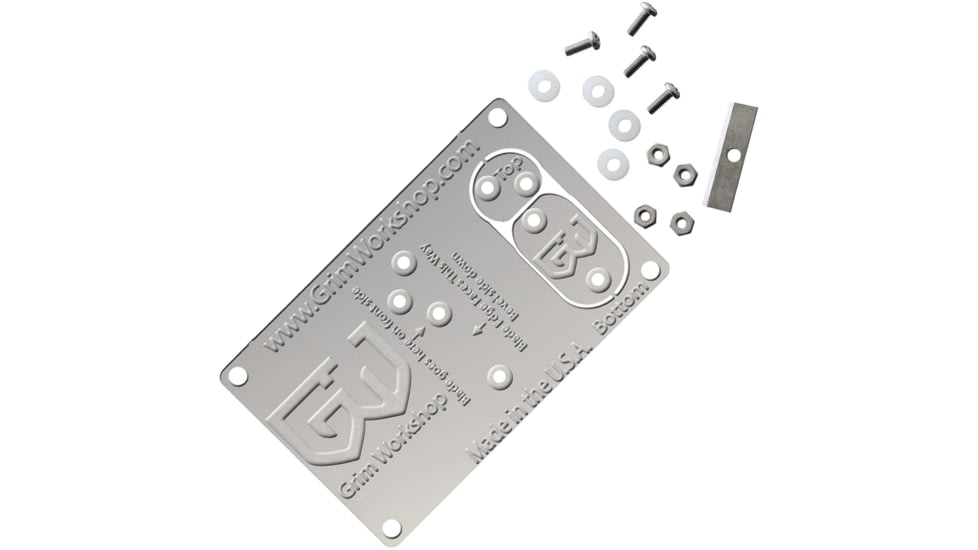 Grim Workshop Cordage Making Card, Surgical Grade Stainless Construction, 3.38in x 2.13in x 0.25in, GWCORDCRD