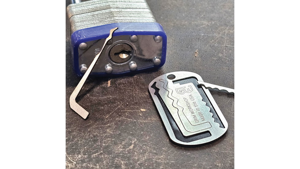 Grim Workshop Lock Pick Dog Tag Necklace, GRIRAKTAG