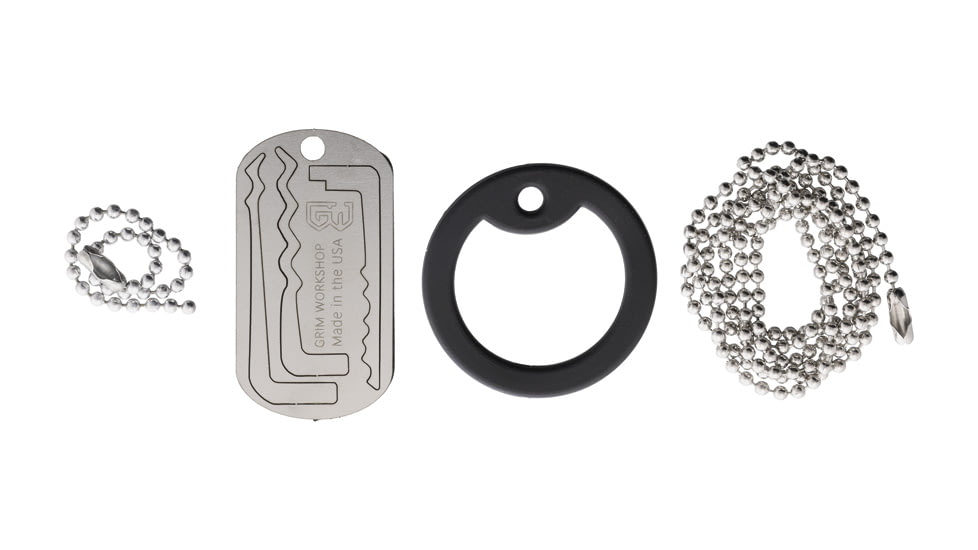 Grim Workshop Lock Pick Dog Tag Necklace, GRIRAKTAG