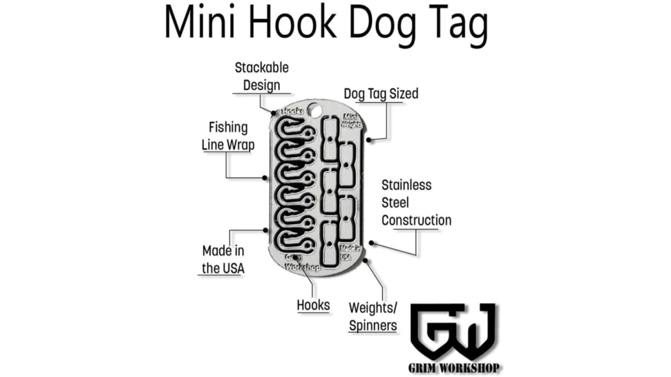 Grim Workshop Mini Hook Dog Tag