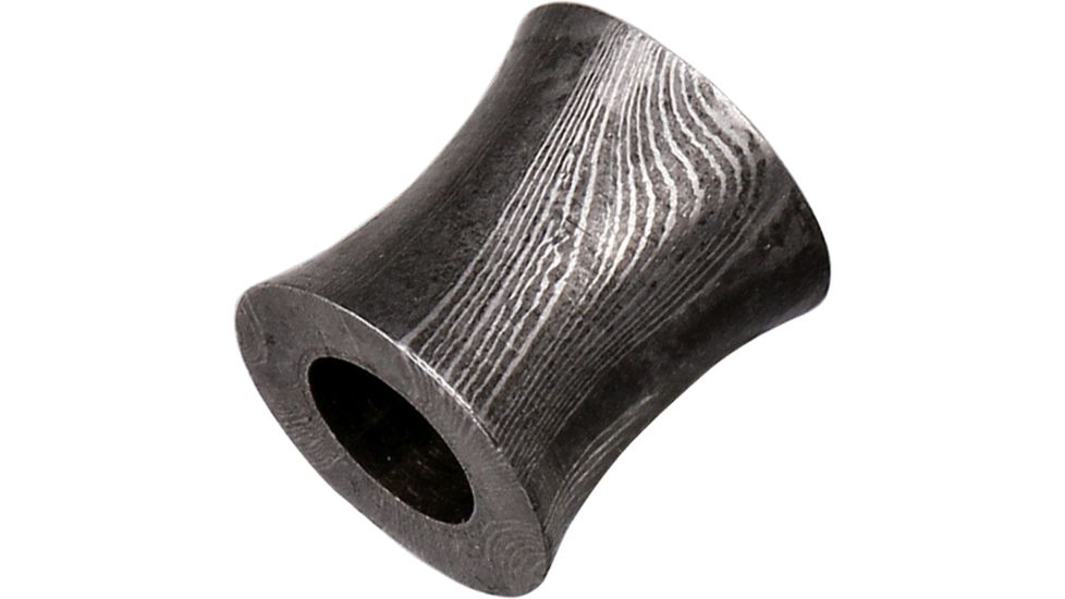 Grindworx Damascus Steel Bead, Concave Barrel DA04