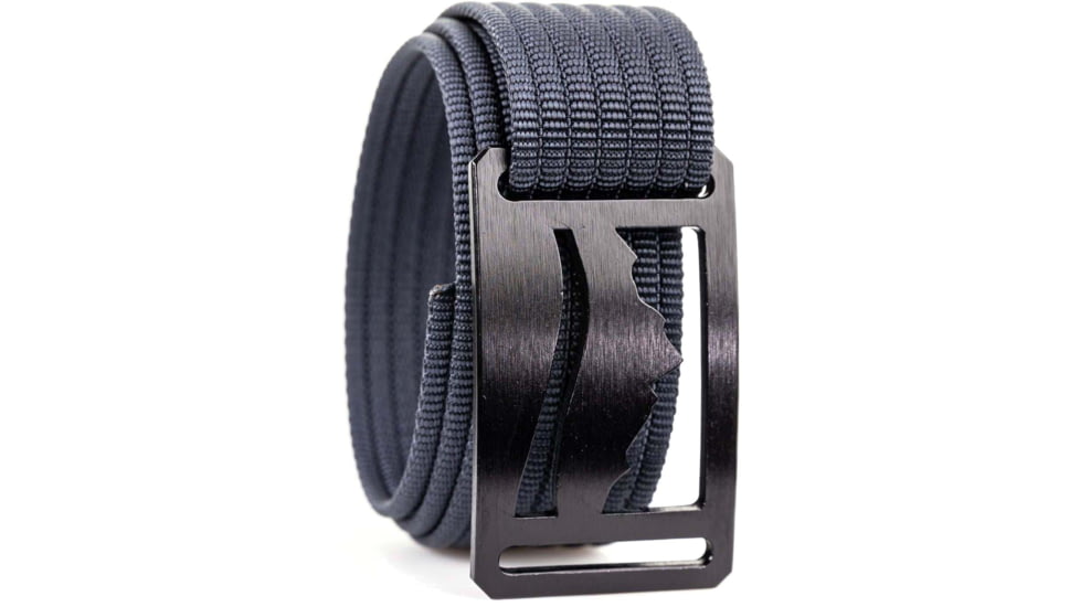 Grip6 Narrow Black Mountain Cut-Out Buckle w/Navy Strap, 42, NB-WASATCH-NJA-LS-NAV-1.1-42