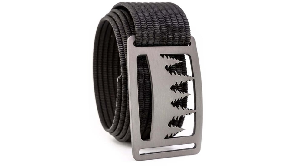 Grip6 Standard Uinta Grey Buckle w/Black Strap, 32, SB-UINTA-GML-MS-JET-1.5-32