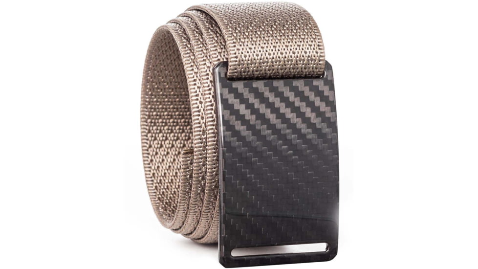 Grip6 Standard Woven Carbon Fiber Buckle w/Brown Strap, Black/Brown, 42, SB-DARKMATTER-ES-TMB-1.5-42