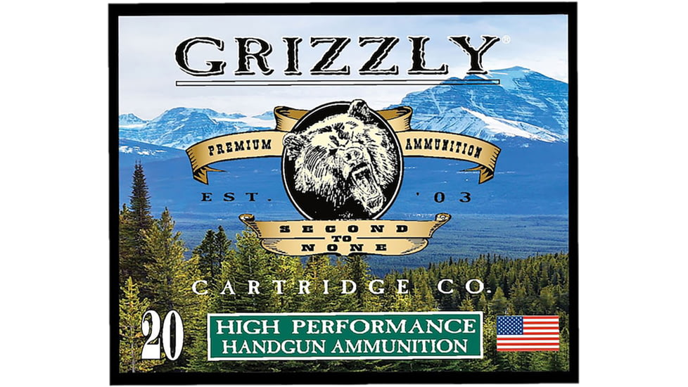 Grizzly Ammo GC38SP9 38Special 148gr Full Metal Jacket Flat Point 20 Per Box/1