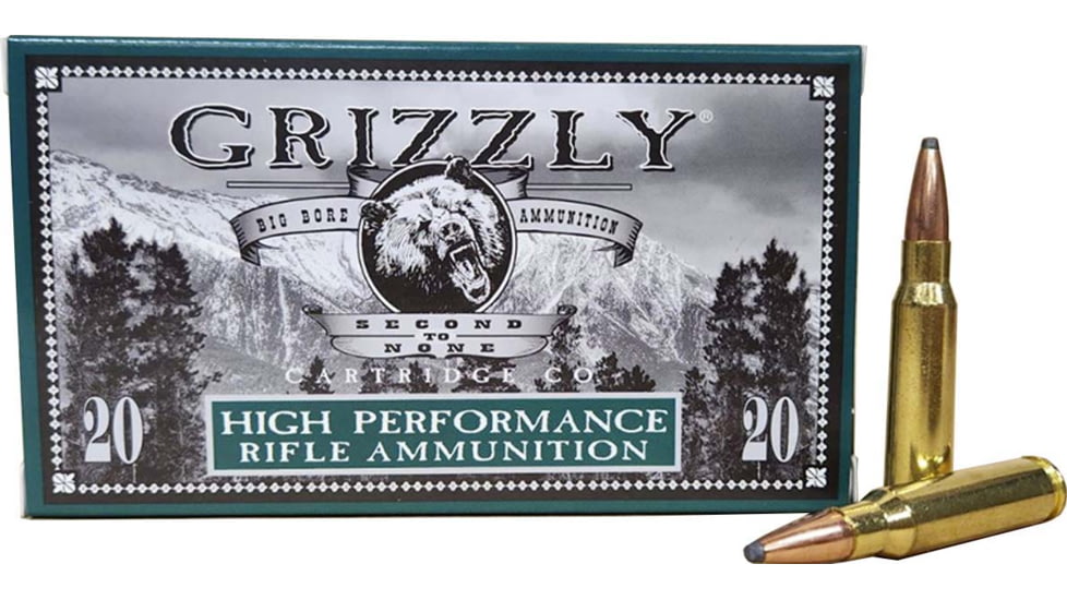 Grizzly Cartridge 308 Winchester 180 Grain Soft Point Pistol Ammo, 20 Rounds, GC308W14