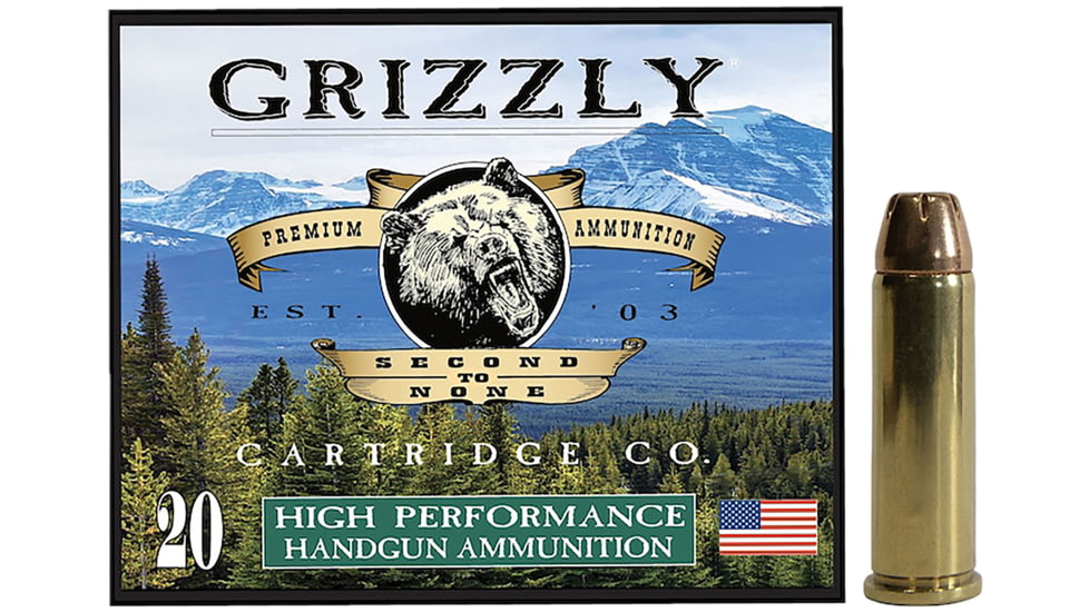 Grizzly Cartridge 38 Special 125 Grain Jacketed Hollow Point Pistol Ammo, 20 Rounds, GC38SP3