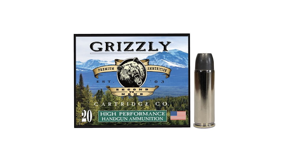 Grizzly Cartridge 454 Casull 335 Grain Wide Long Nose Gas Check Pistol Ammo, 20 Rounds, GC454CL12