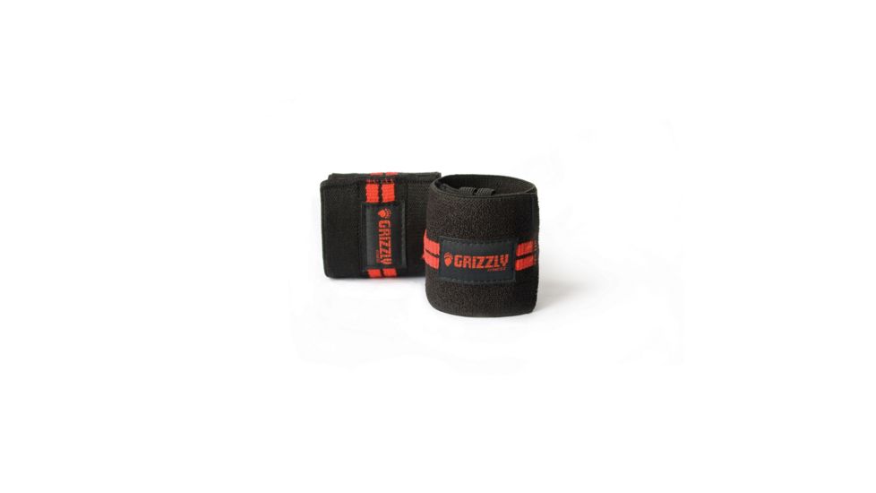 Grizzly Fitness Red Line Wrist Wraps, 11in x 3in 4007150