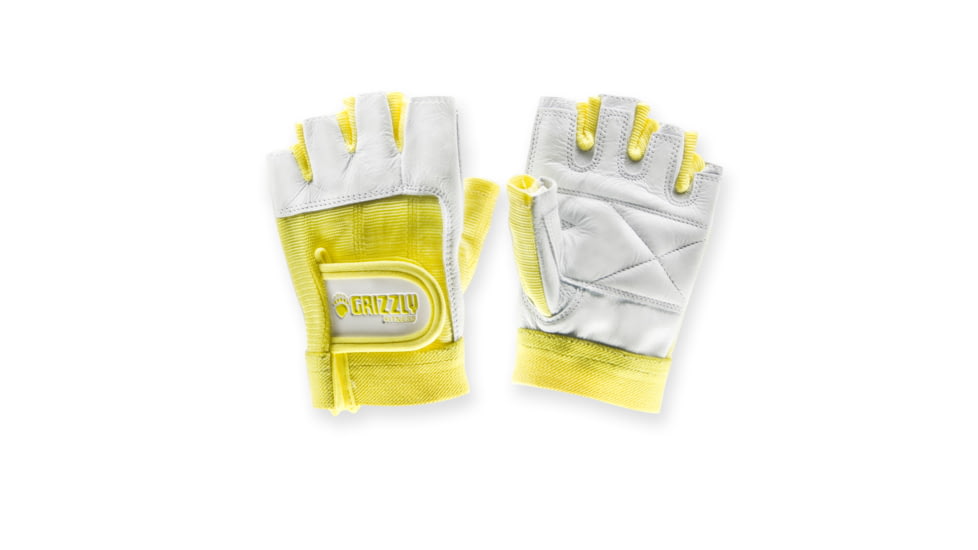 Grizzly Fitness Womens Paw Gloves, Yellow, Large 4007165