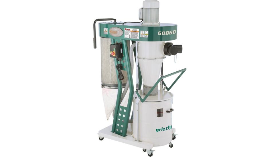 Grizzly Industrial 1-1/2 HP Portable Cyclone Dust Collector G0860