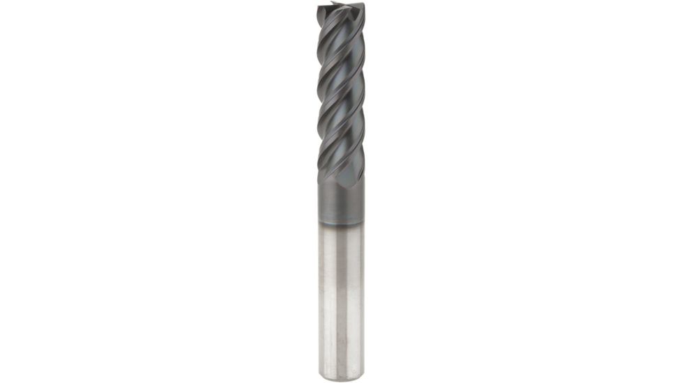 Grizzly Industrial 1/2in. x 4in. Super Carbide 4-Flute End Mill H7631