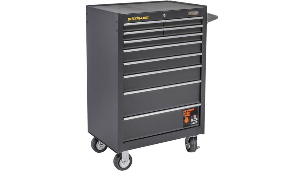 Grizzly Industrial 10 Drawer Tool Chest, 26-1/2in. Wide T26901