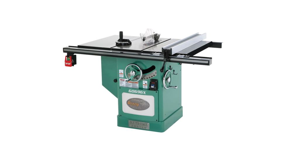 Grizzly Industrial 12in. 5 HP 220V Extreme Series Left-Tilt Table Saw, G0696X