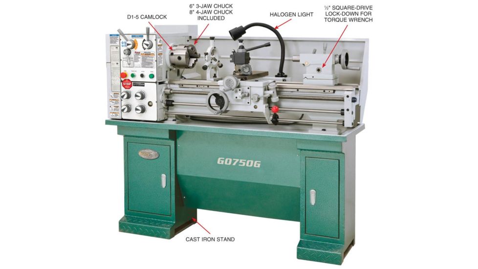 Grizzly Industrial 12in. x 36in. Gunsmithing Lathe G0750G