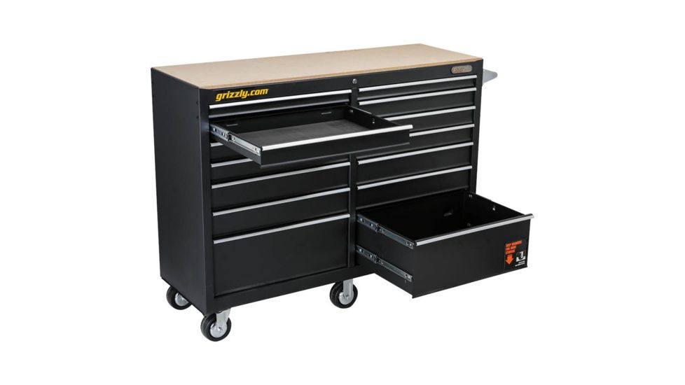 Grizzly Industrial 14 Drawer Tool Chest, 52-1/2in. Wide T26903