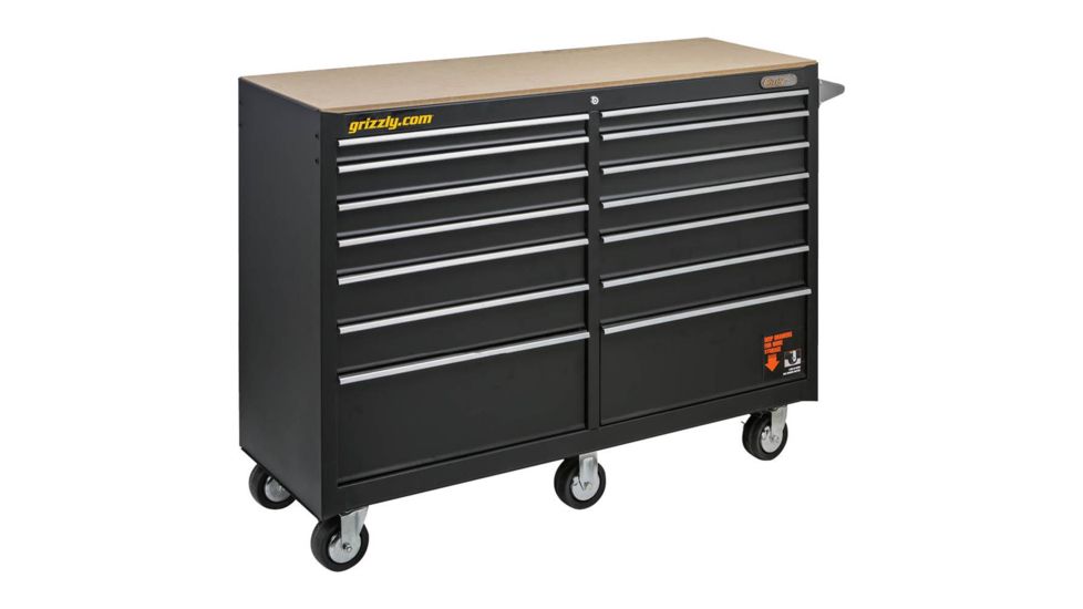 Grizzly Industrial 14 Drawer Tool Chest, 52-1/2in. Wide T26903