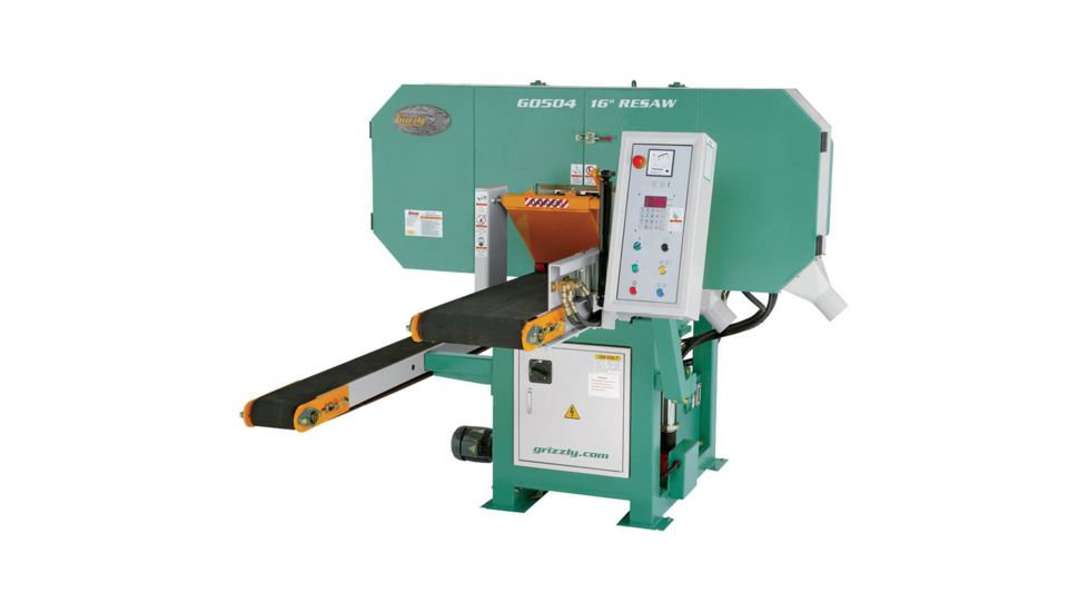 Grizzly Industrial 16in. Dual Conveyor Horizontal Resaw Bandsaw G0504