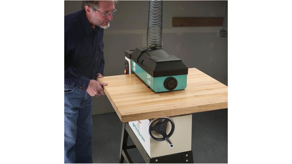 Grizzly Industrial 18in. 1.5 HP Open-End Drum Sander w/Variable-Speed Feed G0458Z