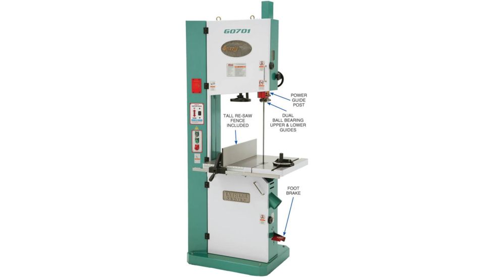 Grizzly Industrial 19in. Ultimate Bandsaw G0701