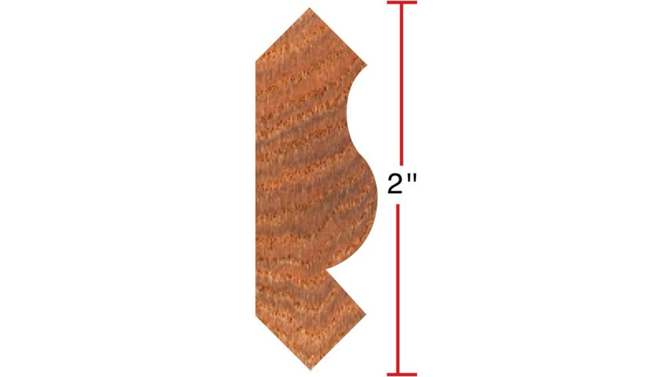 Grizzly Industrial 2-1/2in. Crown Moulding - 1in. Bore C2210