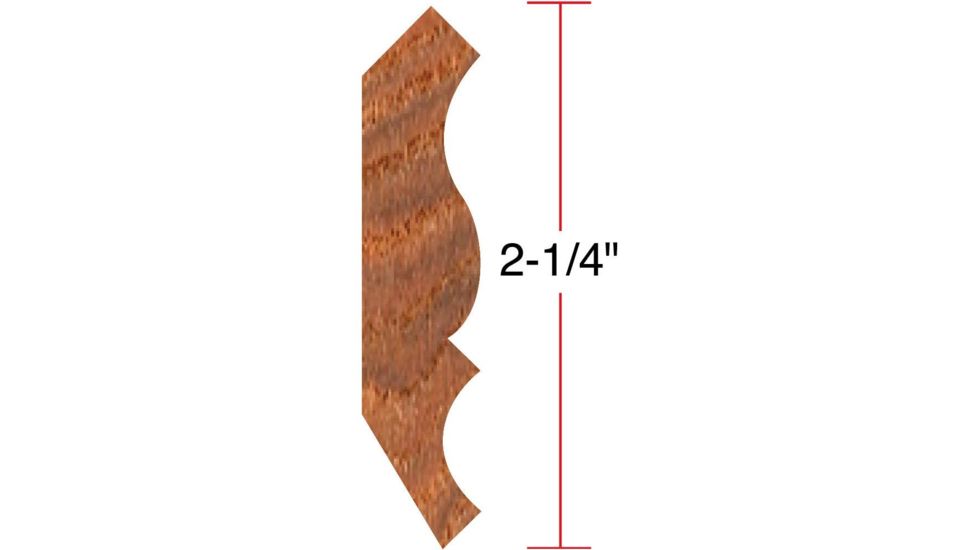Grizzly Industrial 2-1/2in. Crown Moulding C2206
