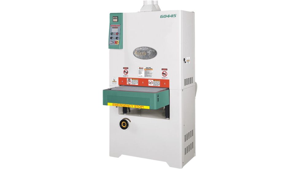 Grizzly Industrial 24in. 10 HP 3-Phase Platen Type Wide-Belt Sander G0445