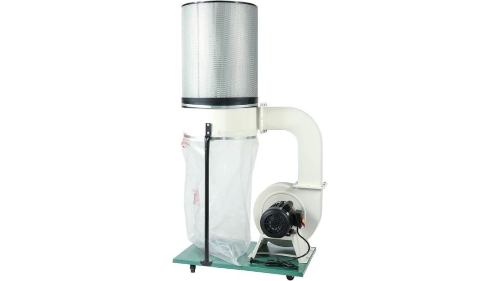 Grizzly Industrial 2HP Canister Dust Collector with Aluminum Impeller - Polar Bear Series G0548ZP