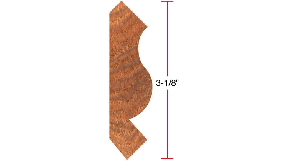 Grizzly Industrial 3-1/2in. Crown Moulding - 1in. Bore C2208