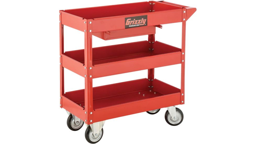 Grizzly Industrial 3 Shelf Cart - 330 lb. Capacity G7106