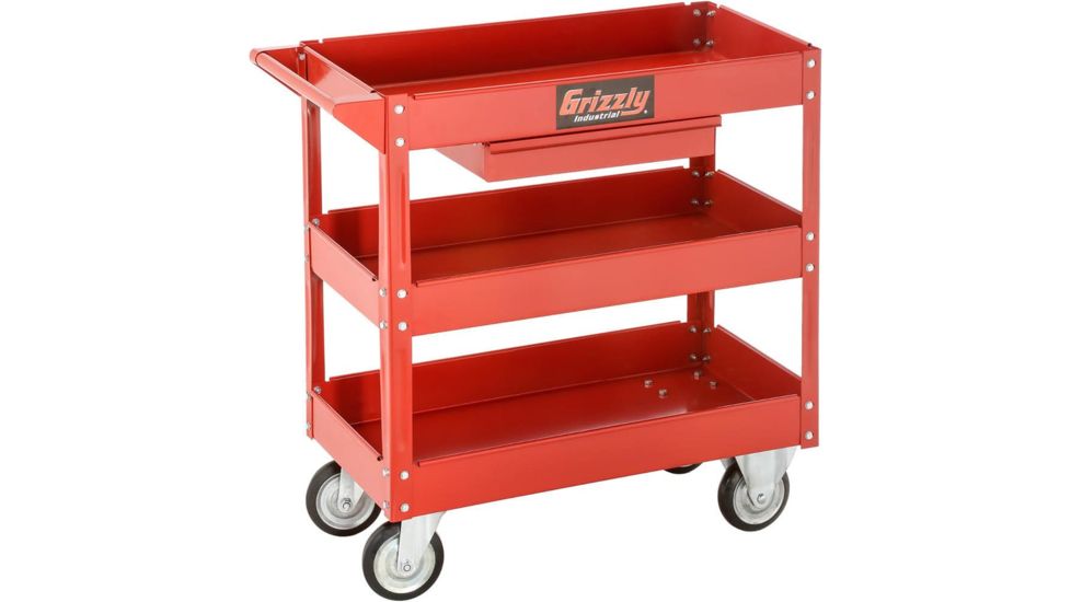 Grizzly Industrial 3 Shelf Cart - 330 lb. Capacity G7106
