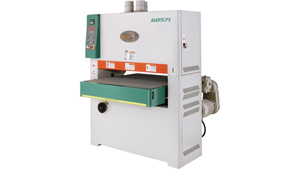 Grizzly Industrial 37in. Wide-Belt Sander, Single-Phase G0571