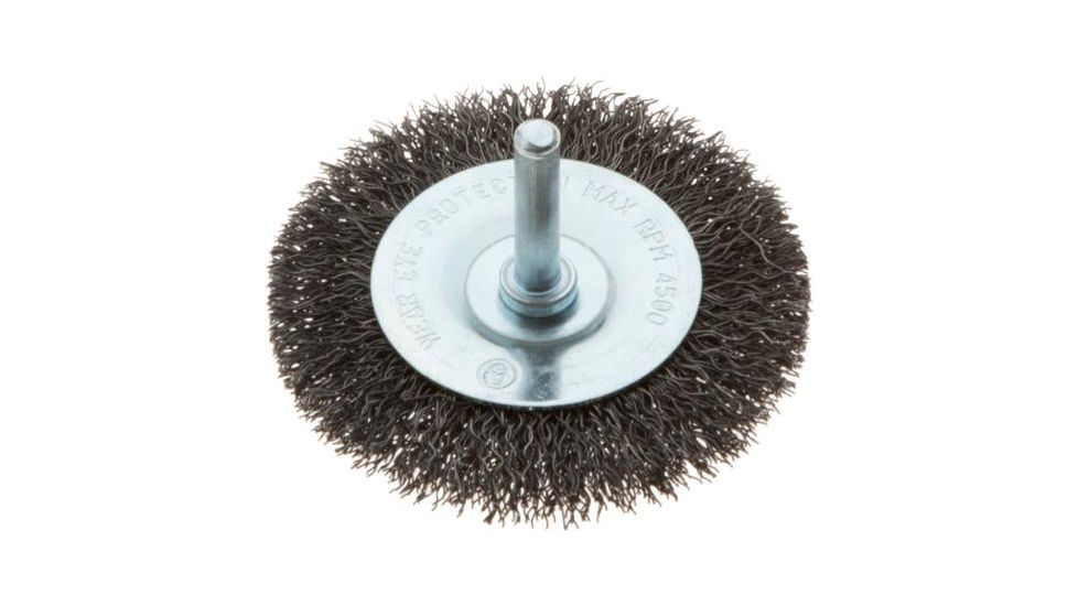 Grizzly Industrial 3in. Shaft Mounted Circular Crimped Wire Brush, T27756