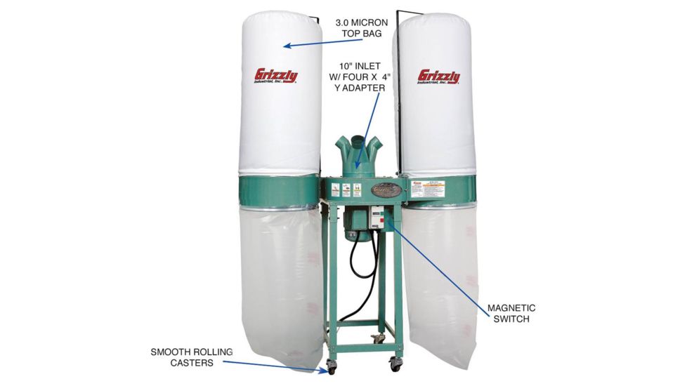 Grizzly Industrial 4 HP Dust Collector G0671